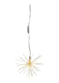 STAR Trading Wisząca gwiazda LED 3D "Firework" w kolorze srebrnym - Ø 16 cm ze sklepu Limango Polska w kategorii Oświetlenie - zdjęcie 188577186