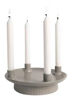 Sagaform Świecznik "Maria" w kolorze szarym - wys. 5 x Ø 23 cm ze sklepu Limango Polska w kategorii Świeczniki - zdjęcie 188577296