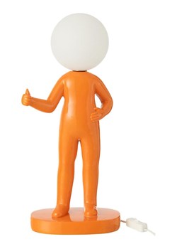 J Line Lampa stołowa w kolorze pomarańczowo-białym - wys. 44,5 cm ze sklepu Limango Polska w kategorii Oświetlenie - zdjęcie 188577786