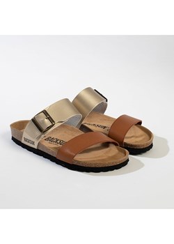 BACKSUN Klapki w kolorze złoto-jasnobrązowym ze sklepu Limango Polska w kategorii Klapki damskie - zdjęcie 188579198