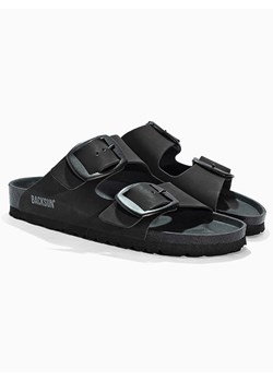 BACKSUN Klapki "Londrina" w kolorze czarnym ze sklepu Limango Polska w kategorii Klapki damskie - zdjęcie 188579508