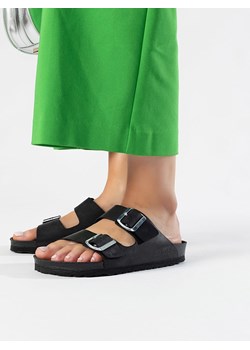 BAYTON Skórzane klapki "Atlas" w kolorze czarnym ze sklepu Limango Polska w kategorii Klapki damskie - zdjęcie 188579978