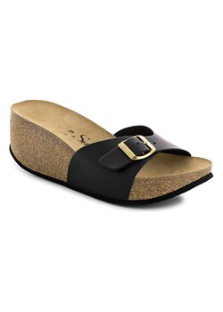 Sunbay Klapki "Lotus" w kolorze czarnym ze sklepu Limango Polska w kategorii Klapki damskie - zdjęcie 188580126