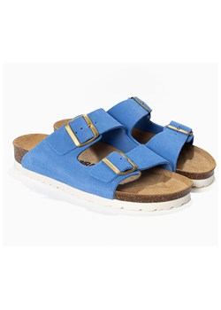 Sunbay Skórzane klapki "Trefle" w kolorze błękitnym ze sklepu Limango Polska w kategorii Klapki damskie - zdjęcie 188580769