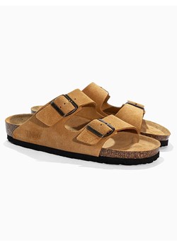 Sunbay Skórzane klapki "Trefle" w kolorze jasnobrązowym ze sklepu Limango Polska w kategorii Klapki damskie - zdjęcie 188581115