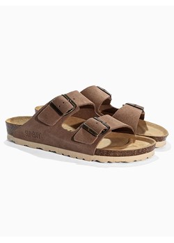 Sunbay Skórzane klapki "Trefle" w kolorze brązowym ze sklepu Limango Polska w kategorii Klapki damskie - zdjęcie 188581205