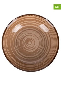 Villa d´Este Talerze głębokie (6 szt.) "Baita" w kolorze brązowym - Ø 20,5 cm ze sklepu Limango Polska w kategorii Naczynia - zdjęcie 188581557