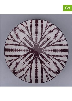 Villa d´Este Talerze obiadowe (6 szt.) w kolorze fioletowo-białym - Ø 26 cm ze sklepu Limango Polska w kategorii Naczynia - zdjęcie 188581575