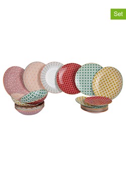 Villa d´Este 18-częściowy zestaw talerzy "Confusion" ze wzorem ze sklepu Limango Polska w kategorii Naczynia - zdjęcie 188581809