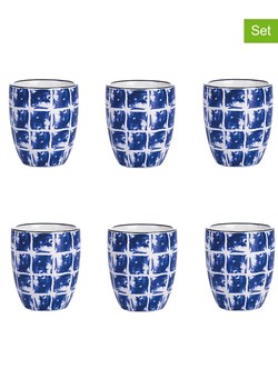 Villa d´Este Kubki (6 szt.) "Confusion" w kolorze niebieskim do kawy - 90 ml ze sklepu Limango Polska w kategorii Dzbanki i zaparzacze - zdjęcie 188582529