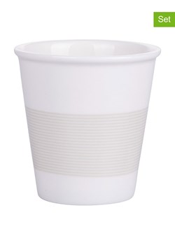 TINTEUNICHE Kubki (6 szt.) "Daily" w kolorze biało-szarym - 60 ml ze sklepu Limango Polska w kategorii Kubki - zdjęcie 188582547