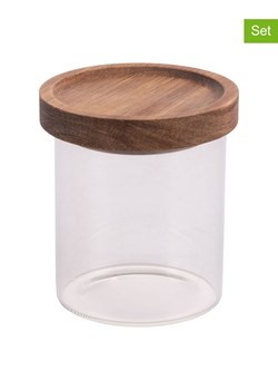 Villa d´Este 4-częściowy zestaw "Toni" w kolorze brązowo-kremowym - 390 ml ze sklepu Limango Polska w kategorii Pojemniki kuchenne - zdjęcie 188582855