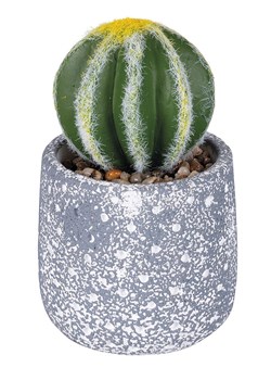 Villa d´Este Sztuczny kwiat "Cactus" w kolorze zielono-szarym - 15 cm ze sklepu Limango Polska w kategorii Doniczki i osłonki - zdjęcie 188582875