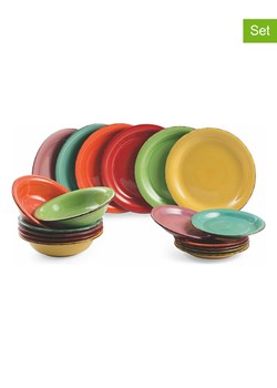 Villa d´Este 18-częściowy zestaw talerzy "Baita" w różnych kolorach ze sklepu Limango Polska w kategorii Naczynia - zdjęcie 188582919