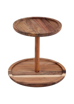 Villa d´Este Etażerka "Woody" w kolorze brązowym - wys. 22 x Ø 25 cm ze sklepu Limango Polska w kategorii Misy i tace dekoracyjne - zdjęcie 188583046