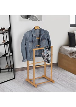 IDOMYA Essentials Wieszak "Maya" w kolorze jasnobrązowym na ubrania - 47,5 x 97 x 36 cm ze sklepu Limango Polska w kategorii Szafy - zdjęcie 188583285