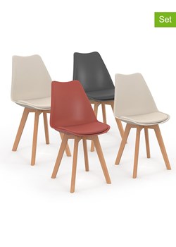 IDOMYA Factory Krzesła (4 szt.) w różnych kolorach do jadalni - 46 x 79,5 x 51 cm ze sklepu Limango Polska w kategorii Meble - zdjęcie 188583889