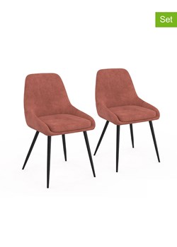 IDOMYA Factory Krzesła (2 szt.) w kolorze pomarańczowym do jadalni - 47,5 x 79 x 54 cm ze sklepu Limango Polska w kategorii Meble - zdjęcie 188583949