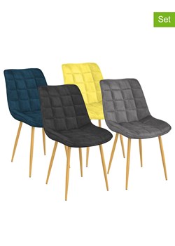 IDOMYA Factory Krzesła (4 szt.) w różnych kolorach - 46 x 82 x 62,5 cm ze sklepu Limango Polska w kategorii Meble - zdjęcie 188584019