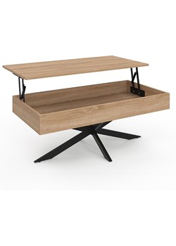 IDOMYA Essentials Ława "Spider" w kolorze jasnobrązowo-czarnym - 100 x 40 x 50 cm ze sklepu Limango Polska w kategorii Stoliki kawowe - zdjęcie 188584205