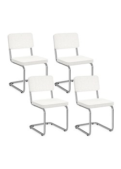 IDOMYA Factory Krzesła (4 szt.) "Naya" w kolorze białym do jadalni - 44 x 79 x 52 cm ze sklepu Limango Polska w kategorii Meble - zdjęcie 188584508