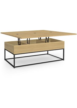 IDOMYA Essentials Ława "Memphis" w kolorze jasnobrązowo-czarnym - 100 x 54,5 x 40,5 cm ze sklepu Limango Polska w kategorii Stoliki kawowe - zdjęcie 188584956