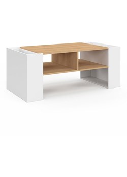 IDOMYA Factory Ława w kolorze biało-jasnobrązowym - 100 x 40 x 50 cm ze sklepu Limango Polska w kategorii Stoliki kawowe - zdjęcie 188585035