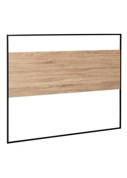 IDOMYA Essentials Zagłówek łóżka "Memphis" w kolorze czarno-jasnobrązowym - 145 x 120 cm ze sklepu Limango Polska w kategorii Łóżka i materace - zdjęcie 188585217