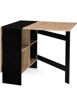 IDOMYA Factory Stół "Edi" w kolorze jasnobrązowo-czarnym do jadalni - 150 x 75 x 80 cm ze sklepu Limango Polska w kategorii Stoliki kawowe - zdjęcie 188585569