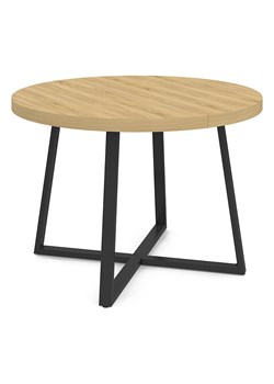 IDOMYA Factory Stół "Sana" w kolorze beżowo-czarnym do jadalni - wys. 75 x Ø 110 cm ze sklepu Limango Polska w kategorii Stoliki kawowe - zdjęcie 188585635