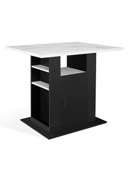 IDOMYA Factory Stół "Théo" w kolorze biało-czarnym do jadalni - 110 x 110 x 80 cm ze sklepu Limango Polska w kategorii Stoliki kawowe - zdjęcie 188585815