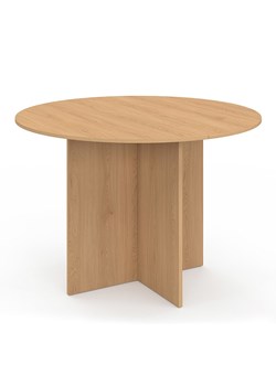 IDOMYA Factory Stół "Ophélia" w kolorze jasnobrązowym do jadalni - wys. 75 x Ø 110 cm ze sklepu Limango Polska w kategorii Stoliki kawowe - zdjęcie 188585838