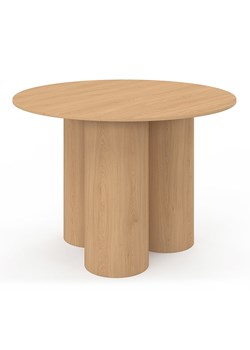 IDOMYA Factory Stół "Olympia" w kolorze jasnobrązowym do jadalni - wys. 75 x Ø 110 cm ze sklepu Limango Polska w kategorii Stoliki kawowe - zdjęcie 188585865