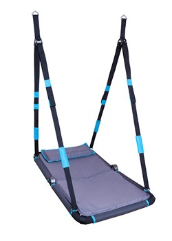 Hudora Huśtawka "Hollywood" w kolorze błękitno-antracytowym - 3+ ze sklepu Limango Polska w kategorii Zabawki - zdjęcie 188586905