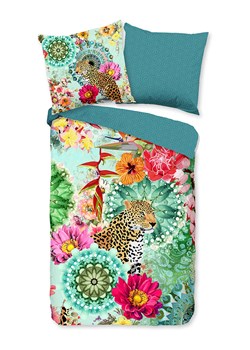 Hip Komplet pościeli satynowej "Ximena" w kolorze zielonym ze wzorem ze sklepu Limango Polska w kategorii Pościele - zdjęcie 188591206