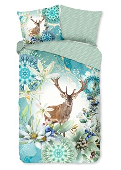 Hip Komplet pościeli satynowej "Xela" w kolorze zielonym ze wzorem ze sklepu Limango Polska w kategorii Pościele - zdjęcie 188591237