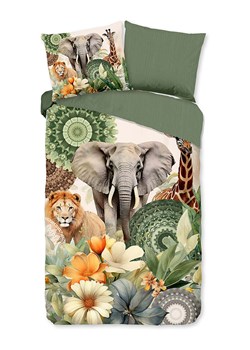 Hip Komplet pościeli satynowej "Sagadar" w kolorze żółto-zielonym ze sklepu Limango Polska w kategorii Pościele - zdjęcie 188591289