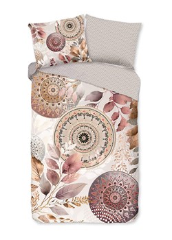 Hip Komplet pościeli satynowej "Afina" w kolorze jasnoszaro-jasnoróżowym ze sklepu Limango Polska w kategorii Pościele - zdjęcie 188591317