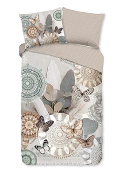 Hip Komplet pościeli satynowej "Alrune" w kolorze beżowym ze sklepu Limango Polska w kategorii Pościele - zdjęcie 188591345