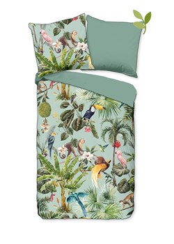 Descanso Komplet pościeli satynowej "Ignadi" w kolorze zielonym ze sklepu Limango Polska w kategorii Pościele - zdjęcie 188591378