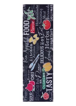Hanse Home Chodnik kuchenny "Delicious Kitchen Board" w kolorze czarnym ze wzorem ze sklepu Limango Polska w kategorii Dywany - zdjęcie 188591739
