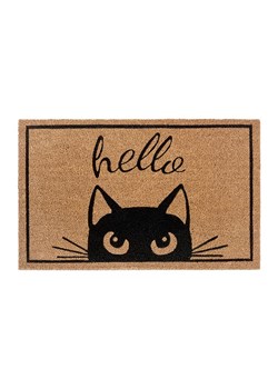 Hanse Home Wycieraczka "Watching Cat" w kolorze jasnobrązowo-czarnym z włókna kokosowego ze sklepu Limango Polska w kategorii Dom - zdjęcie 188591979