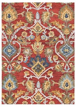 Safavieh Wełniany dywan w kolorze czerwonym ze wzorem ze sklepu Limango Polska w kategorii Dywany - zdjęcie 188592685