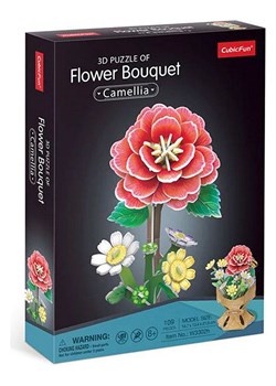 CubicFun 109-częściowe puzzle 3D "Flower Bouquet Camellia" - 8+ ze sklepu Limango Polska w kategorii Puzzle - zdjęcie 188594658