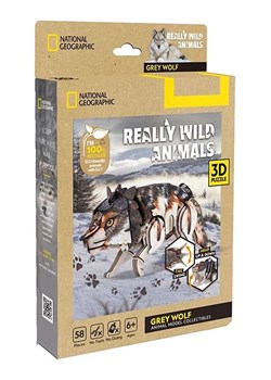 CubicFun 58-częściowe puzzle 3D "Wolf" - 6+ ze sklepu Limango Polska w kategorii Puzzle - zdjęcie 188594705