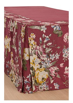 Ellos Home Lniana falbana "Candice" w kolorze czerwonym na łóżko ze sklepu Limango Polska w kategorii Prześcieradła - zdjęcie 188595588