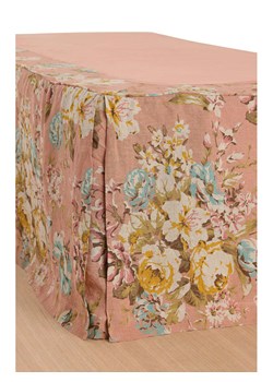 Ellos Home Lniana falbana "Candice" w kolorze jasnoróżowym na łóżko ze sklepu Limango Polska w kategorii Prześcieradła - zdjęcie 188595597