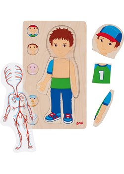 Goki 29-częściowe drewniane puzzle "Boy" - 4+ ze sklepu Limango Polska w kategorii Zabawki - zdjęcie 188599377
