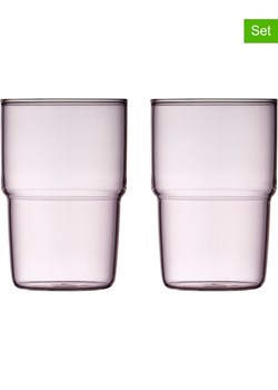 Lyngby Glas Szklanki (2 szt.) w kolorze jasnoróżowym - 400 ml ze sklepu Limango Polska w kategorii Naczynia - zdjęcie 188600817