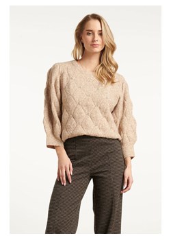 Smashed Lemon Sweter w kolorze beżowym ze sklepu Limango Polska w kategorii Swetry damskie - zdjęcie 188601377